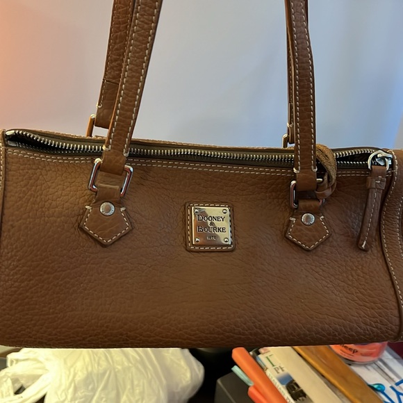Dooney Burke Lt Brown/Tan leather purse. - Picture 4 of 4